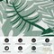 World Rug Gallery Tropical Leaf Reversible Recycled Plastic 3' X 5' Green Outdoor Rug 6066GREEN3X5 - alternate 6